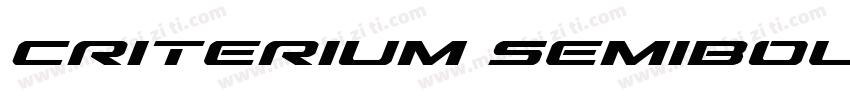 Criterium Semibold Italic字体转换